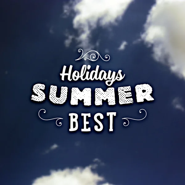 Tipografía de vacaciones de verano fondo — Vector de stock