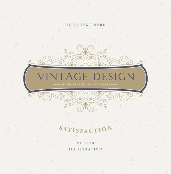 Elegant vintage frame — Stockvector