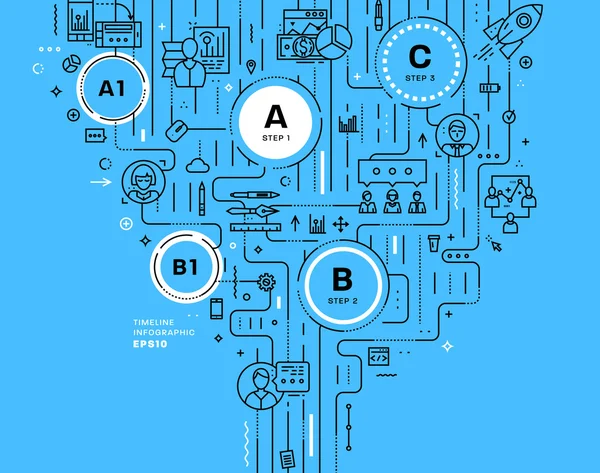 Készlet-ból alkalmazás-fejlesztés — Stock Vector