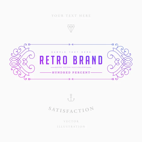 Elegant vintage frame — Stockvector