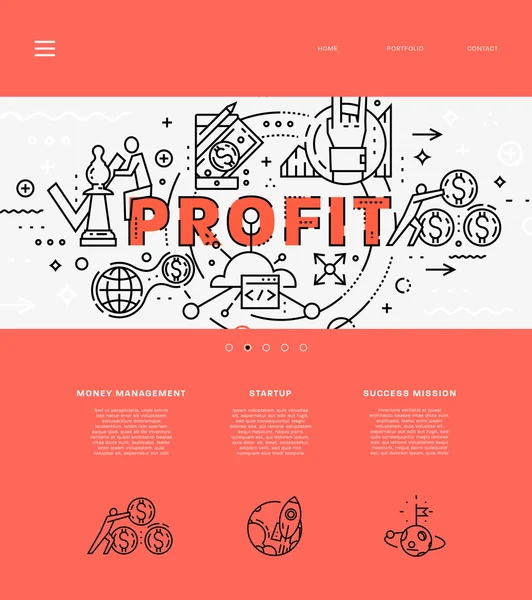 Página Web Site Design —  Vetores de Stock