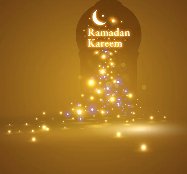 Tarjeta de felicitación Ramadán — Archivo Imágenes Vectoriales