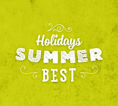 Yaz tipografik Poster