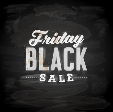 Siyah Cuma satış tasarım öğesi