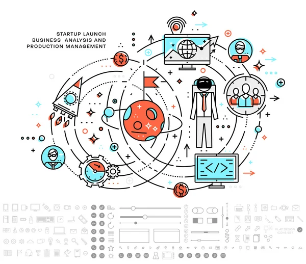 Conjunto de desarrollo de aplicaciones — Vector de stock