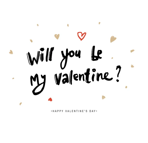 Tarjeta de felicitación día de San Valentín — Vector de stock