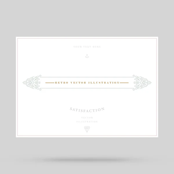 Marco vintage elegante — Vector de stock