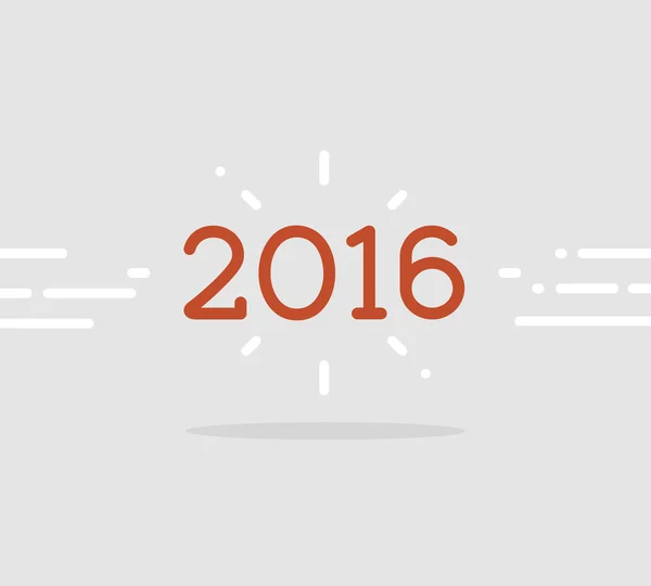 2016 linii Holiday Design — Wektor stockowy