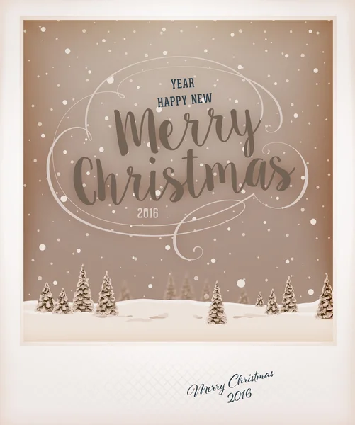 Рождественская открытка белого цвета — стоковый вектор