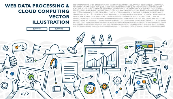 Conjunto de desarrollo de aplicaciones — Vector de stock