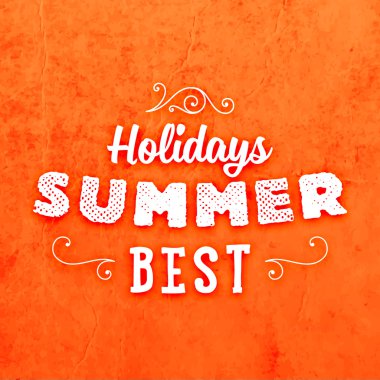 Yaz tipografik Poster