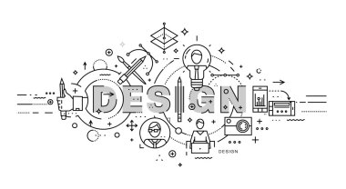 İnce çizgili iş Tema. 