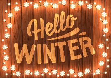 Parlayan beyaz ışıkları çerçeve