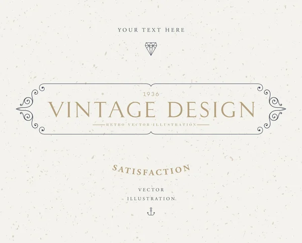 Elegant vintage frame — Stockvector