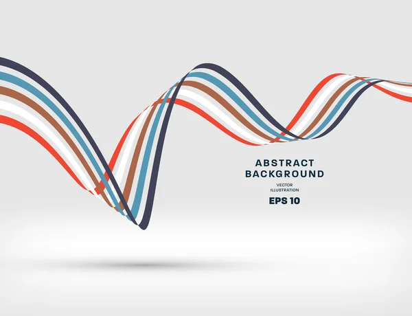 Abstrakte Kurvenlinien — Stockvektor