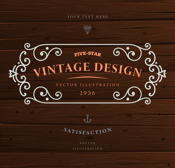 Elegant vintage frame — Stockvector