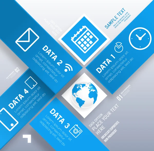 Modello di business design — Vettoriale Stock