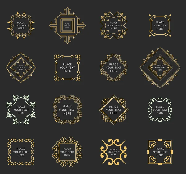 Set van vintage decoratieve elementen — Stockvector