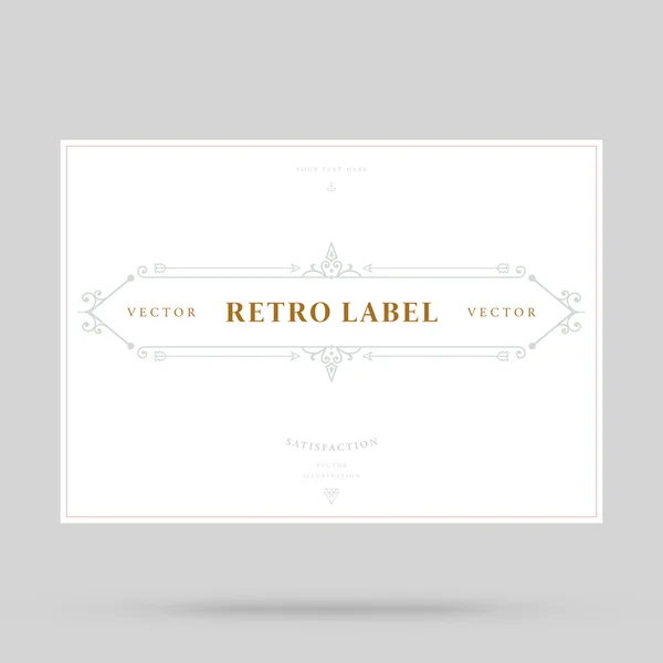 Elegant Vintage Frame — Stock Vector
