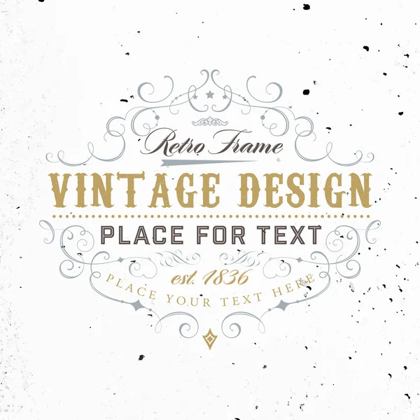 Elegant vintage frame — Stockvector