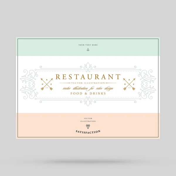 Marco vintage elegante — Vector de stock