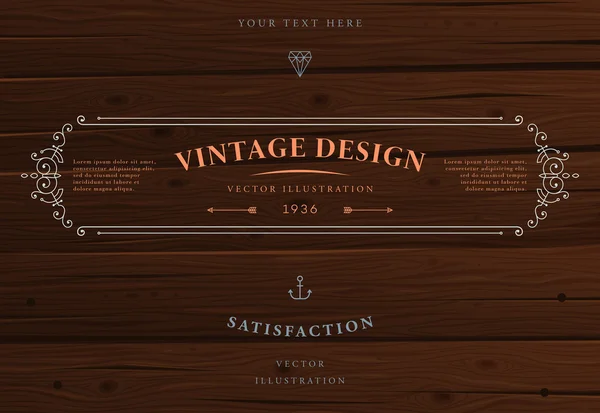 Elegant vintage frame — Stockvector