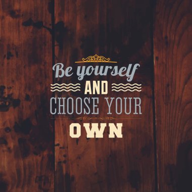 Ahşap üzerine ilham alıntı