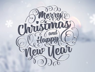 Beyaz renkli Noel Tebrik Kartı