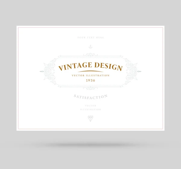 Marco vintage elegante — Vector de stock