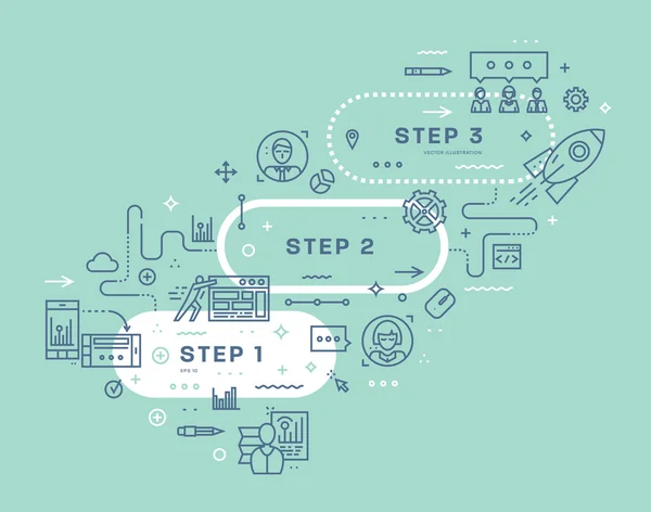 Conjunto de desenvolvimento de aplicações —  Vetores de Stock