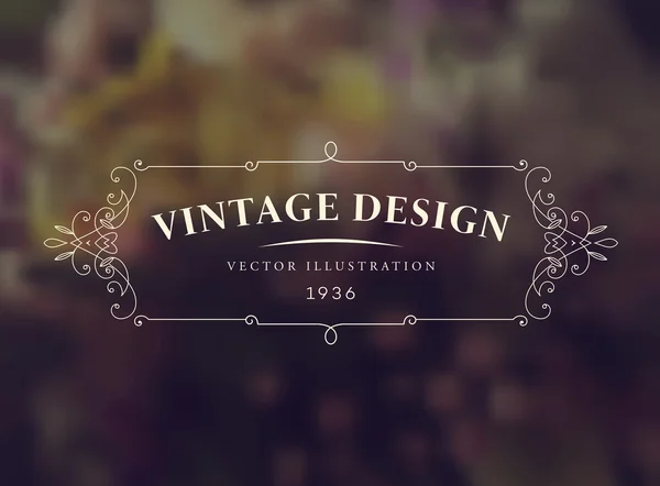 Cadre vintage élégant — Image vectorielle