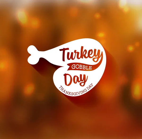 Thanksgiving Day Typographic Design — Stock Vector