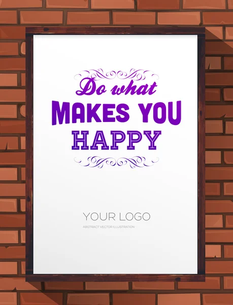 Affiche de citation inspirante — Image vectorielle