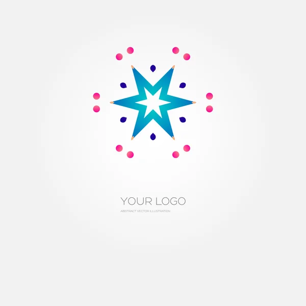 Modello logo aziendale — Vettoriale Stock