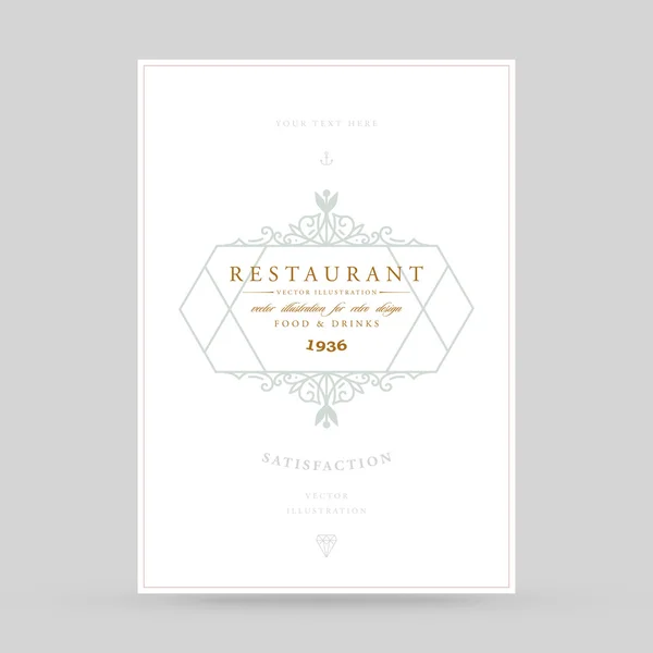 Marco vintage elegante — Vector de stock