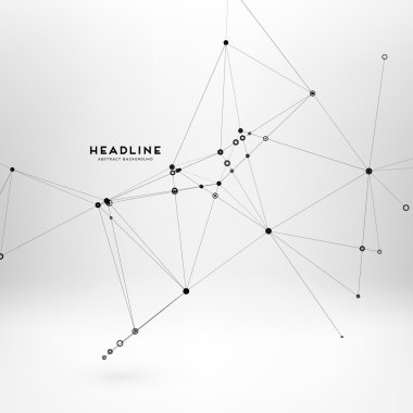 Noktalar ve çizgilerle soyut arkaplan