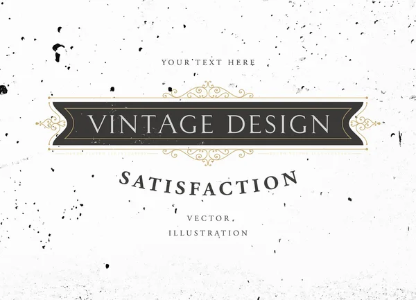 Marco vintage elegante — Vector de stock