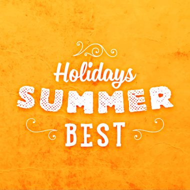 Yaz tipografik Poster