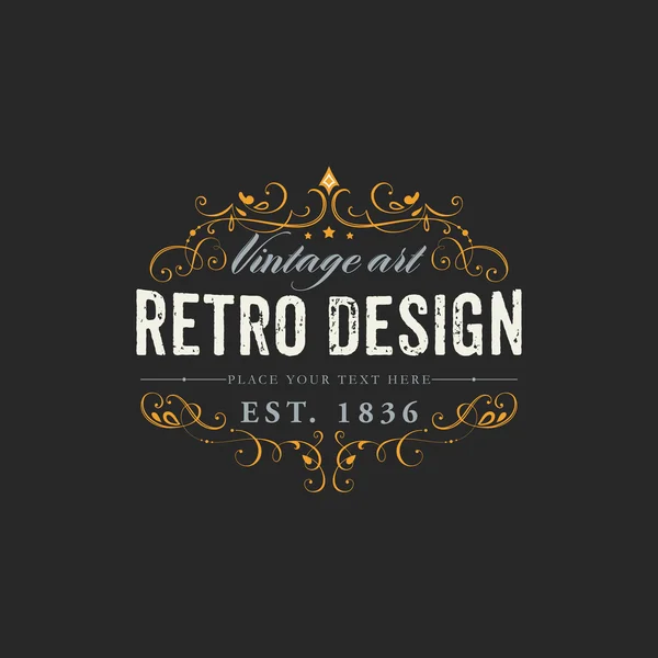 Marco vintage elegante — Archivo Imágenes Vectoriales