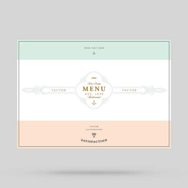 Marco vintage elegante — Vector de stock