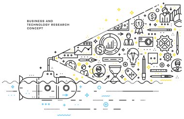 İnce çizgili iş Tema. 