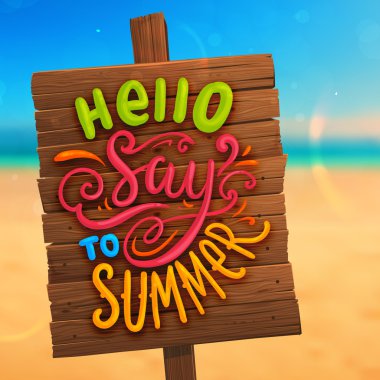 Wooden Plaque with Lettering