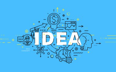 İnce çizgili iş Tema. 