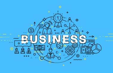 İnce çizgili iş Tema. 