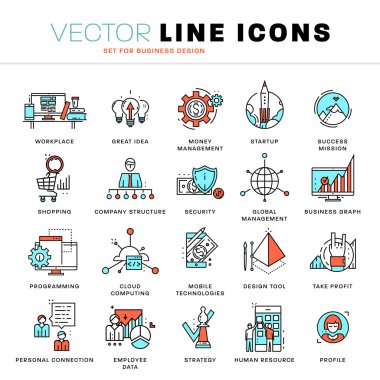 ince çizgi Icons set