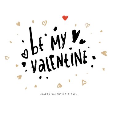 Sevgililer Günü tebrik kartı.