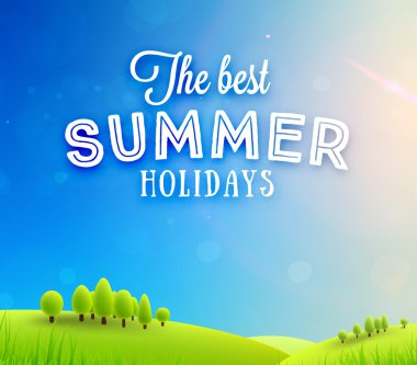 Yaz tipografik Poster