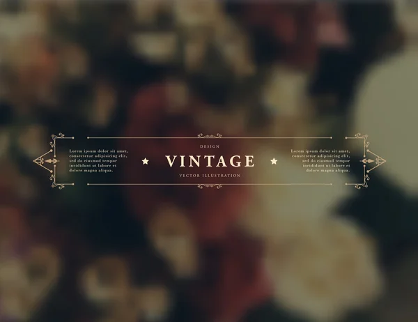 Cadre vintage élégant — Image vectorielle
