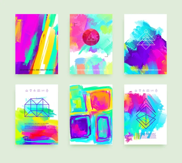 Set of Poster Templates — Stock Vector