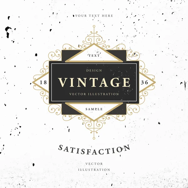 Elegant vintage frame — Stockvector